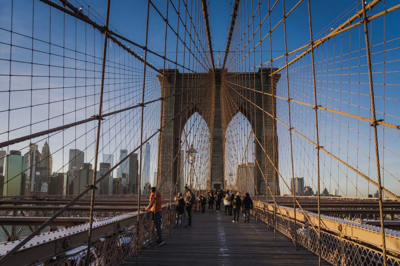 Kam se vydat v lednu, New York (USA), Brooklyn Bridge